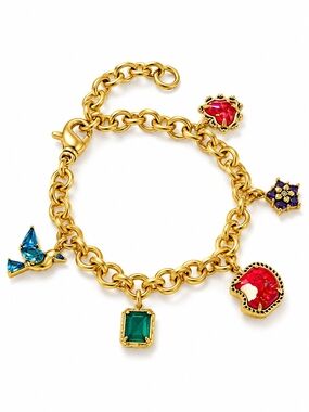 Disney x Kendra Scott Snow White Gold Charm Bracelet Multi Mix NWT